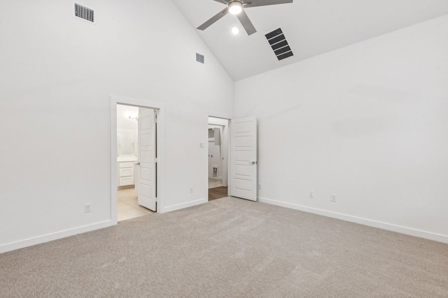 Primary Suite in the Picasso II home plan by Trophy Signature Homes – REPRESENTATIVE PHOTO