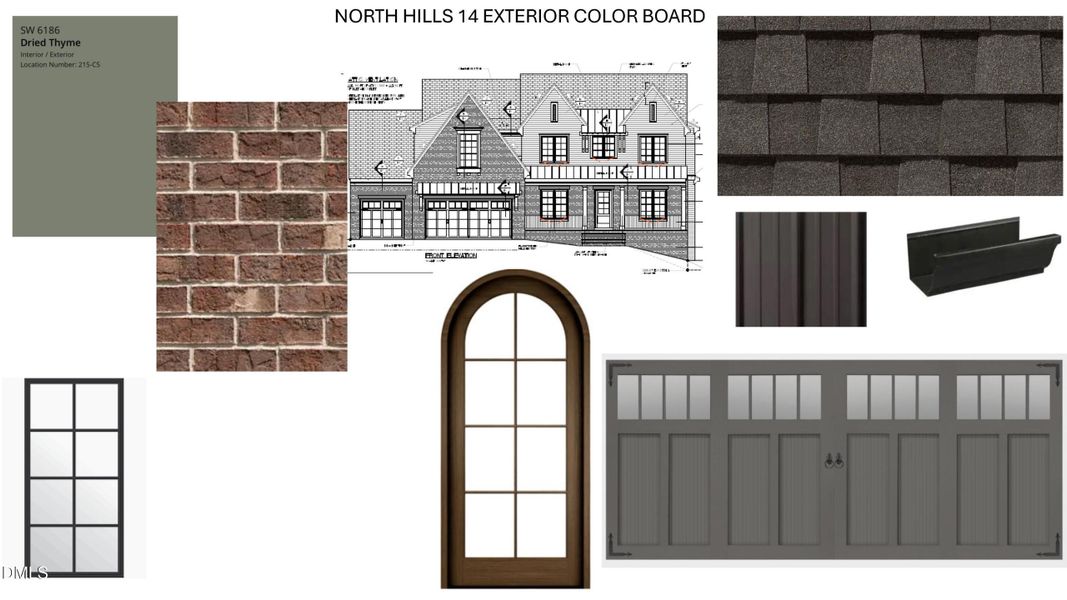NORTH HILLS 14 EXTERIOR COLOR BOARD (ver