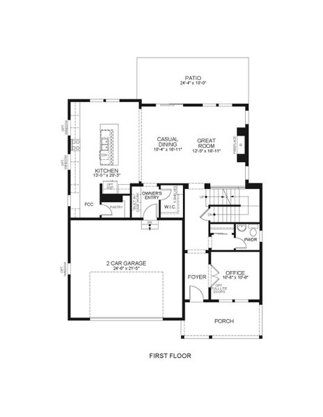 2D floor plan layout for the 6220 by Scott Felder Homes in Westerly, Erie, CO (Image 3). 2D floor plan layout for the 6220 by Scott Felder Homes in Westerly, Erie, CO (Image 3).