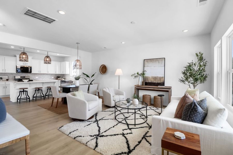 Furnished interior view inside a new home in Homecoming, Ravenel (Image 10).