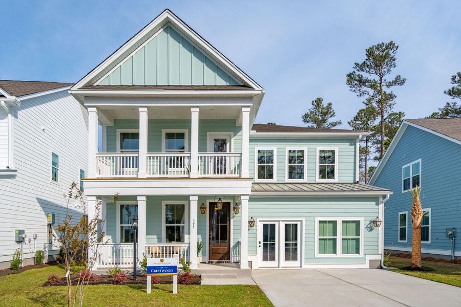 Front exterior of a new home in , Summerville, SC, highlighting curb appeal (Image 31). Front exterior of a new home in , Summerville, SC, highlighting curb appeal (Image 31).