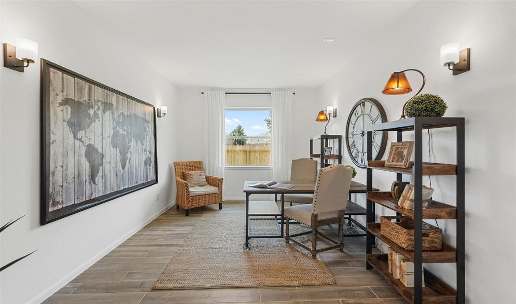 Dedicated media room (*Photo not of actual home and used for illustration purposes only.)