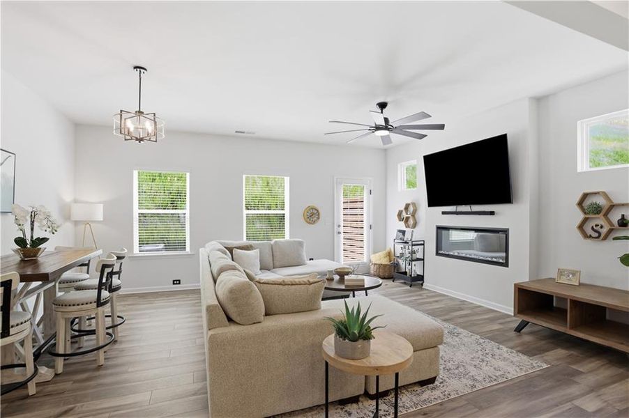 Furnished interior view inside a new home in , Cartersville (Image 23).