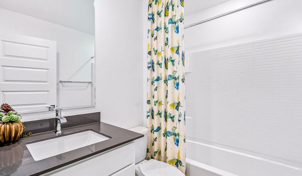 Furnished interior view inside a new home in Blackhawk, Tucson (Image 16). Furnished interior view inside a new home in Blackhawk, Tucson (Image 16).