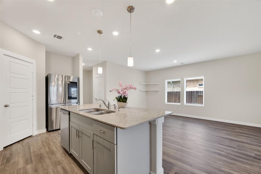 Furnished interior view inside a new home in Heights of Barbers Hill, Baytown (Image 11).