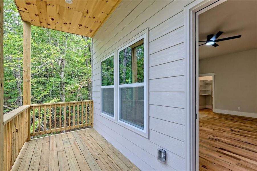 Exterior details and patio area of a home in , Clayton (Image 56).