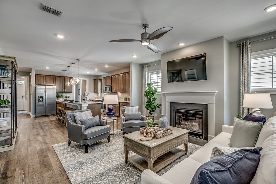 Representative furnished interior of a home built from the Hickory by Beazer Homes in Northbrook, Murrells Inlet (Image 17). Representative furnished interior of a home built from the Hickory by Beazer Homes in Northbrook, Murrells Inlet (Image 17).
