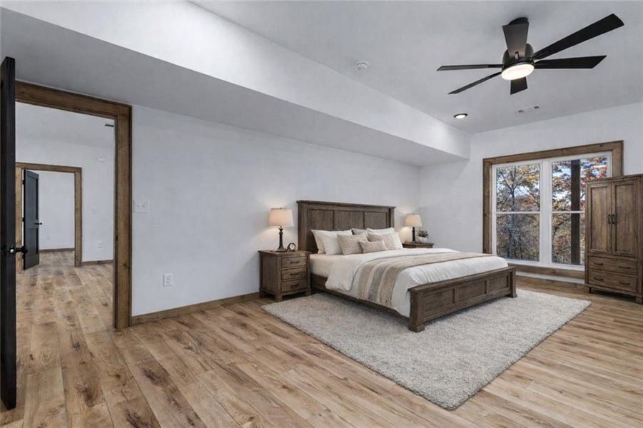 Furnished interior view inside a new home in , Ellijay (Image 16).