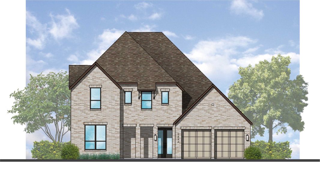 Representative rendering of the exterior for the 224 Plan by Highland Homes (Image 5).