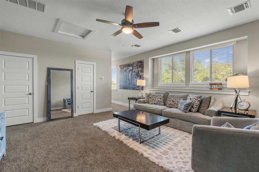 Furnished interior view inside a new home in Bryson, Leander (Image 4). Furnished interior view inside a new home in Bryson, Leander (Image 4).