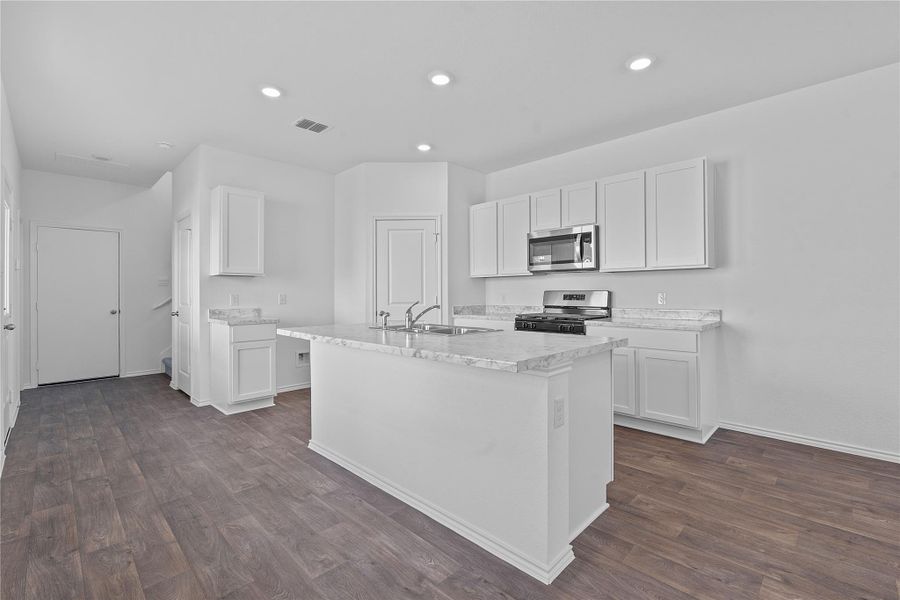Furnished interior view inside a new home in Valverde, Bastrop (Image 15).
