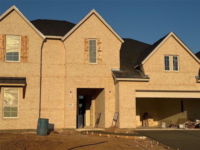 In-progress construction of a new home in The Orchard At Pecan Ridge, Fulshear, TX (Image 6).