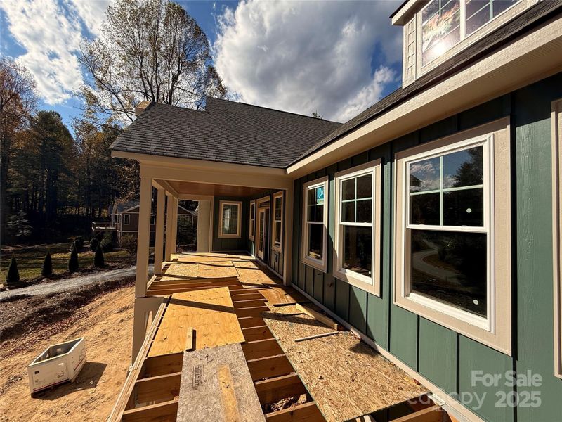 Exterior details and patio area of a home in , Flat Rock (Image 8).
