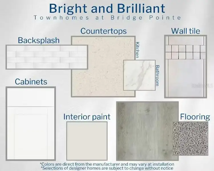 Sample of building materials used in homes in Bridge Pointe, St. Cloud (Image 7).