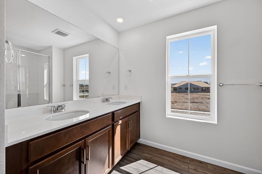 Furnished interior view inside a new home in The Aurora Highlands, Aurora (Image 9).