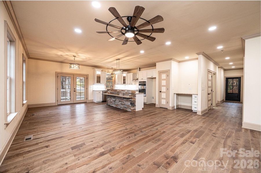 Furnished interior view inside a new home in , Newton (Image 8).