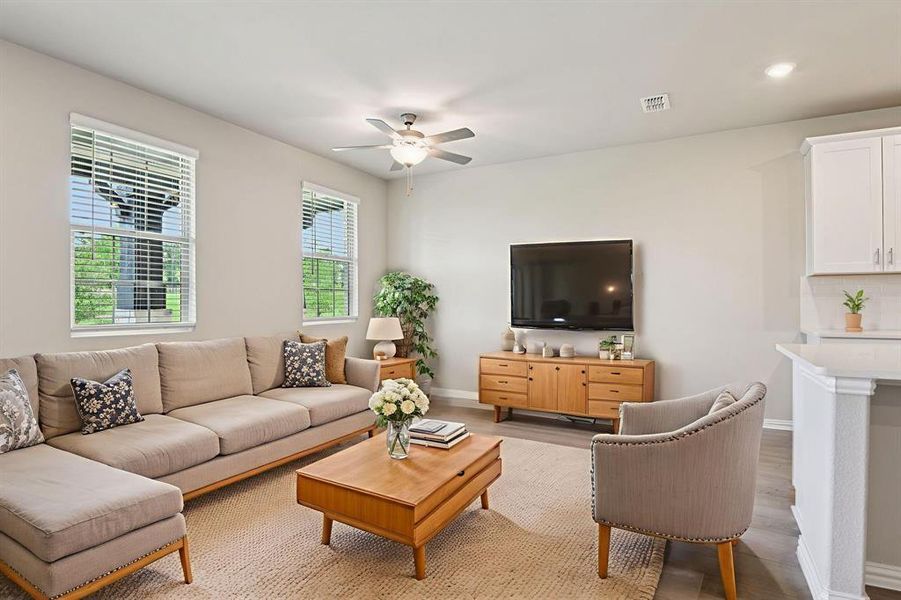 Furnished interior view inside a new home in Ashford Park - Cottage Series, Corinth (Image 12).