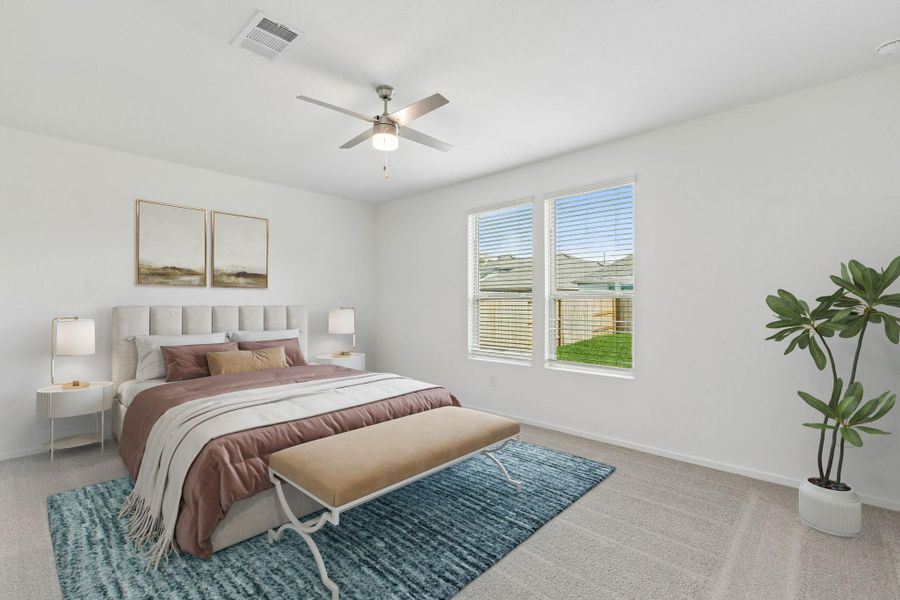 Furnished interior view inside a new home in Mavera, Conroe (Image 9).