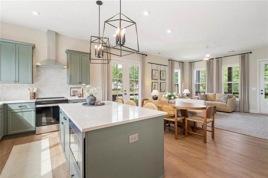 Furnished interior view inside a new home in , Alpharetta (Image 13).