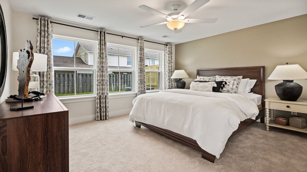 Furnished interior view inside a new home in Clear Springs Townhomes, North Charleston (Image 5).