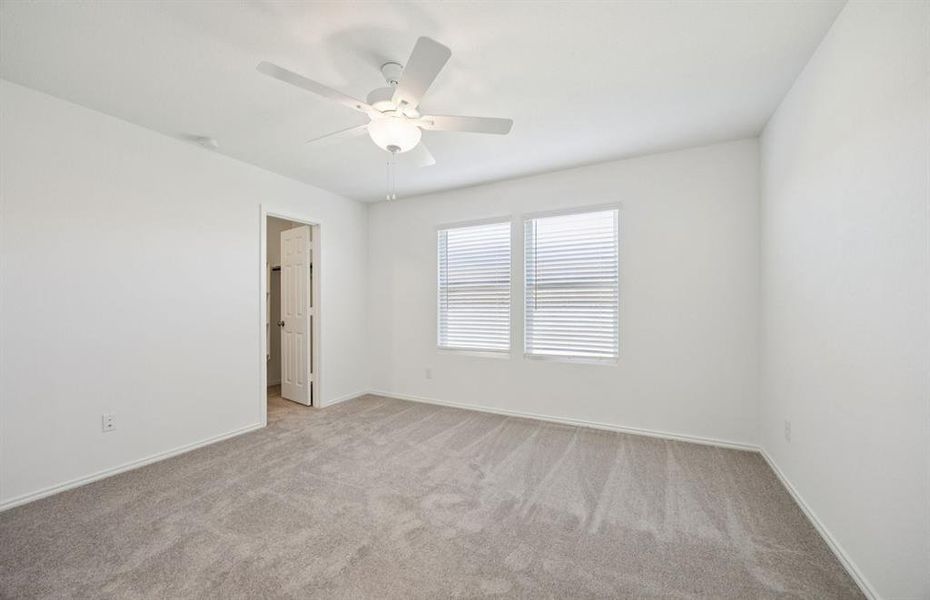 Spacious owner's suite highlighted by large windows