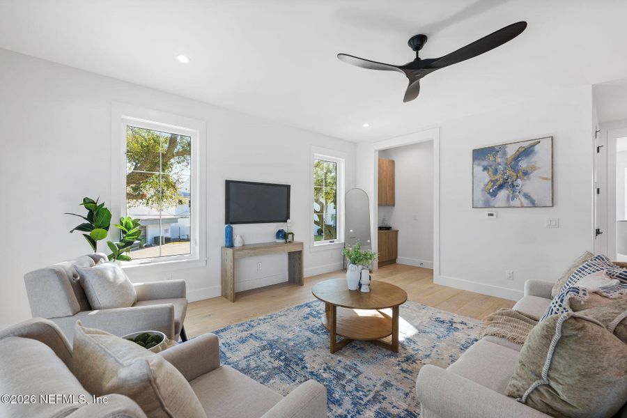 Furnished interior view inside a new home in , Jacksonville Beach (Image 13). Furnished interior view inside a new home in , Jacksonville Beach (Image 13).