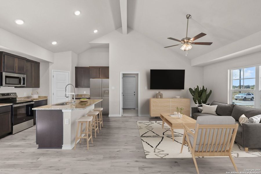 Furnished interior view inside a new home in , Poteet (Image 5).