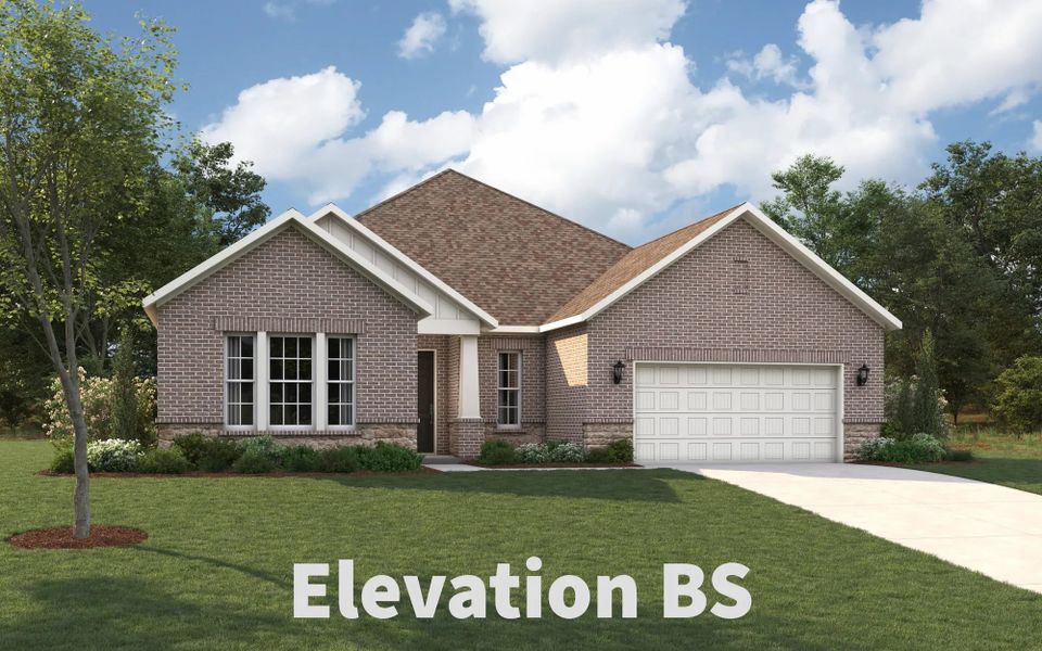 Representative exterior photo of a completed home built from the Keystone by Stonehollow Homes in River Ranch, Van Alstyne, TX (Image 12). Representative exterior photo of a completed home built from the Keystone by Stonehollow Homes in River Ranch, Van Alstyne, TX (Image 12).