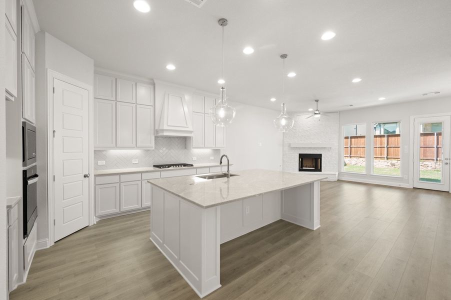 Furnished interior view inside a new home in Bridgewater, Midlothian (Image 5).