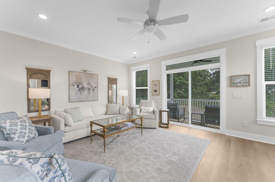 Furnished interior view inside a new home in , Charleston (Image 13).