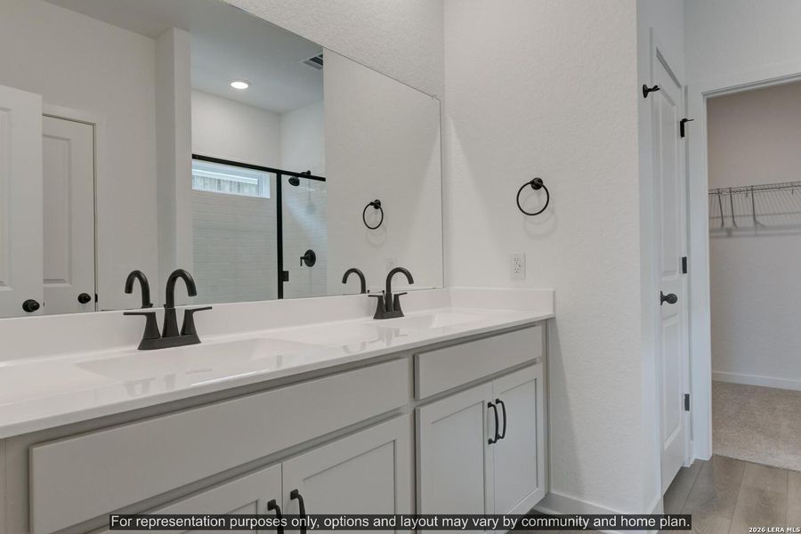 Furnished interior view inside a new home in The Wilder, Adkins (Image 8).