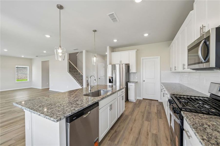 Furnished interior view inside a new home in Preserve at Mountain Creek, Pendergrass (Image 6).