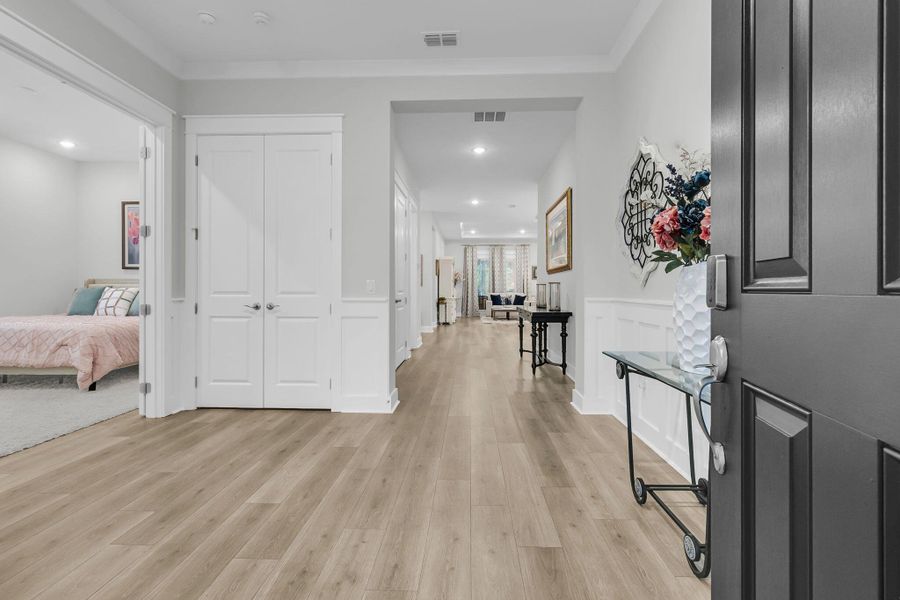 Furnished interior view inside a new home in K. Hovnanian's® Four Seasons at Lakes of Cane Bay, Summerville (Image 5).