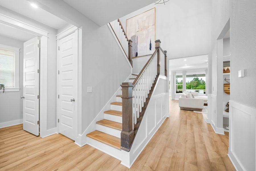 Representative furnished interior of a home built from the Ivy by Fischer Homes in Twin Lakes, Hoschton (Image 8).