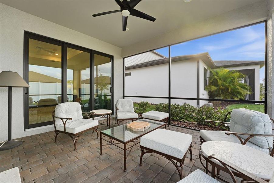 Exterior details and patio area of a home in , North Port (Image 4).