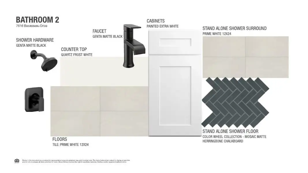 Sample of building materials used in homes in Provence, Austin (Image 7).