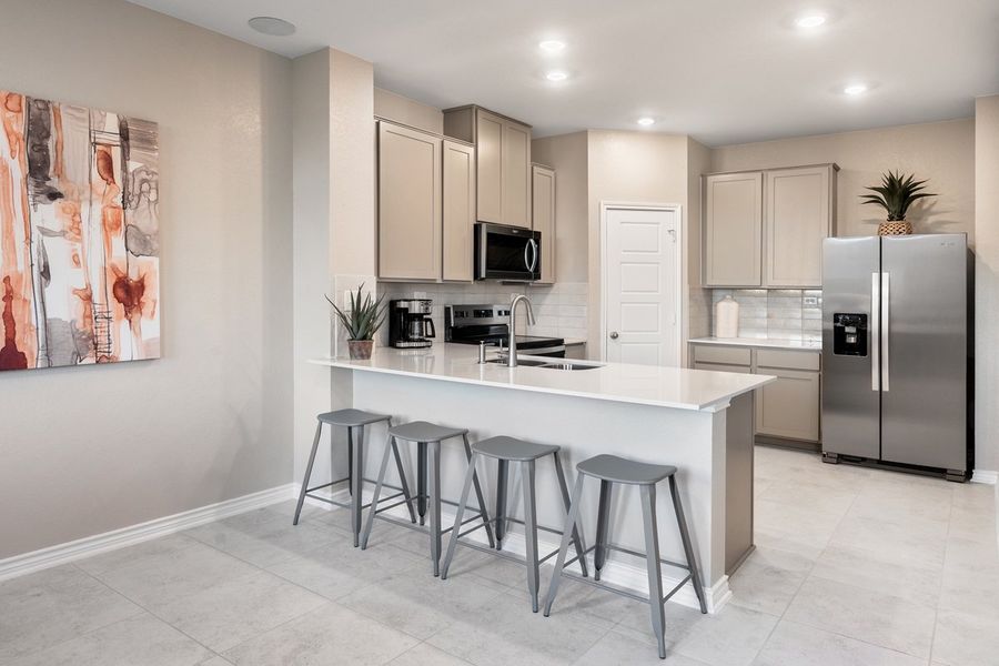 Representative furnished interior of a home built from the 1772 by KB Home in Casa Verde Ridge, San Antonio (Image 4). Representative furnished interior of a home built from the 1772 by KB Home in Casa Verde Ridge, San Antonio (Image 4).