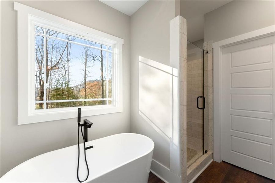 Furnished interior view inside a new home in , Sautee Nacoochee (Image 4).