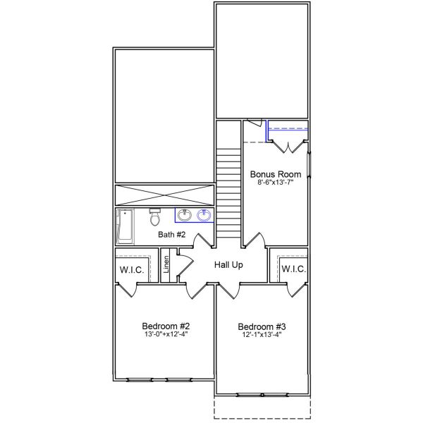 2D floor plan layout of this home in Laurinton Farms, Hopkins, SC (Image 4).