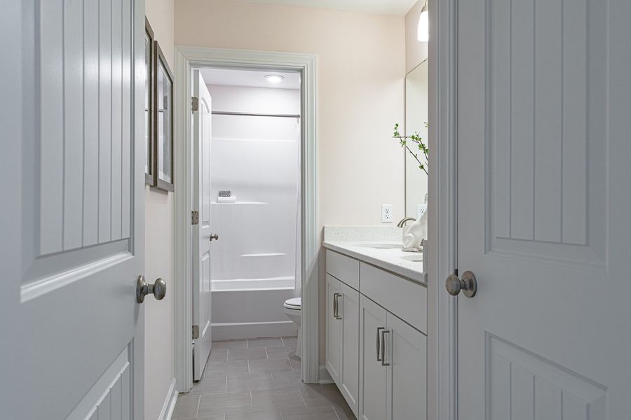 Representative furnished interior of a home built from the Palmer - Vanguard Collection by Mungo Homes in Georgias Landing, Raleigh (Image 47).