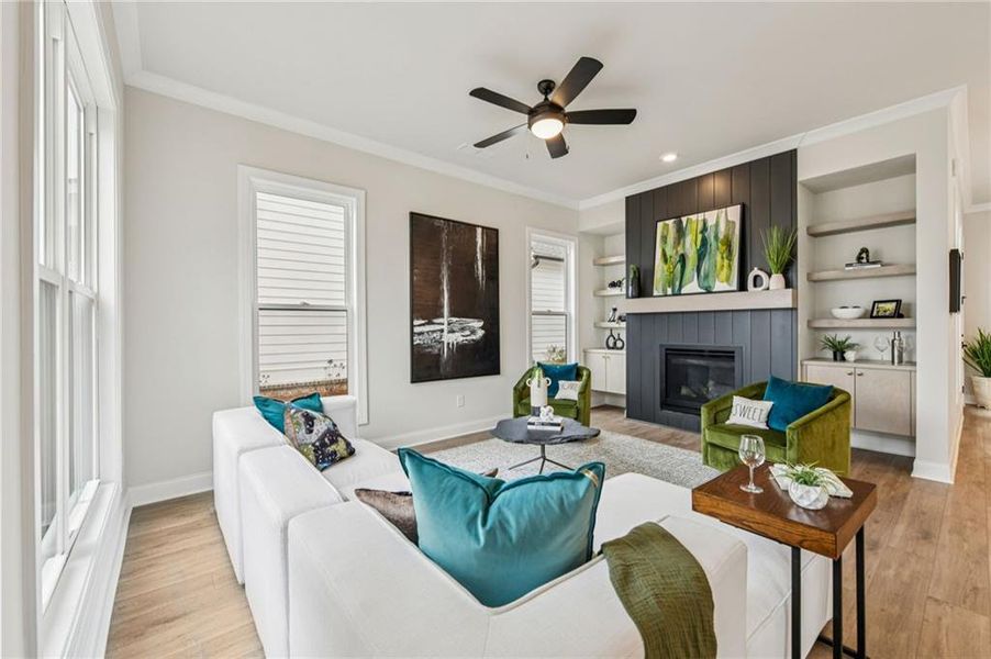Furnished interior view inside a new home in Waterhaven, Cumming (Image 10).