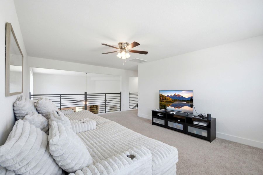 Furnished interior view inside a new home in Massey Oaks, Pearland (Image 31).