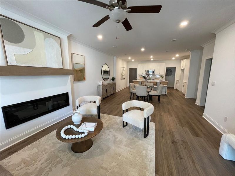 Furnished interior view inside a new home in Waterside Condos, Peachtree Corners (Image 6).