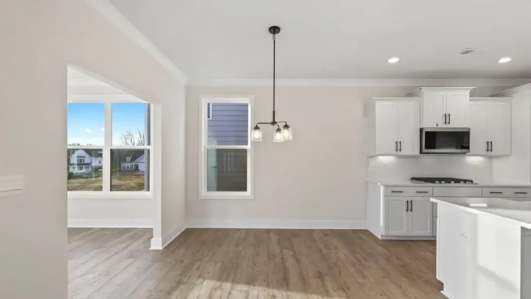 Representative unfurnished interior of a home built from the Summit by D.R. Horton in Spring Ridge Reserve, Anderson (Image 21). Representative unfurnished interior of a home built from the Summit by D.R. Horton in Spring Ridge Reserve, Anderson (Image 21).