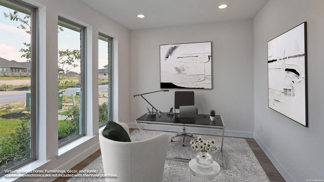 Furnished interior view inside a new home in Ladera, San Antonio (Image 7).