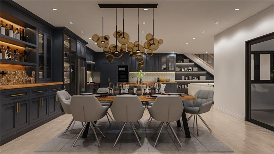 Furnished interior view inside a new home in , Atlanta (Image 11).