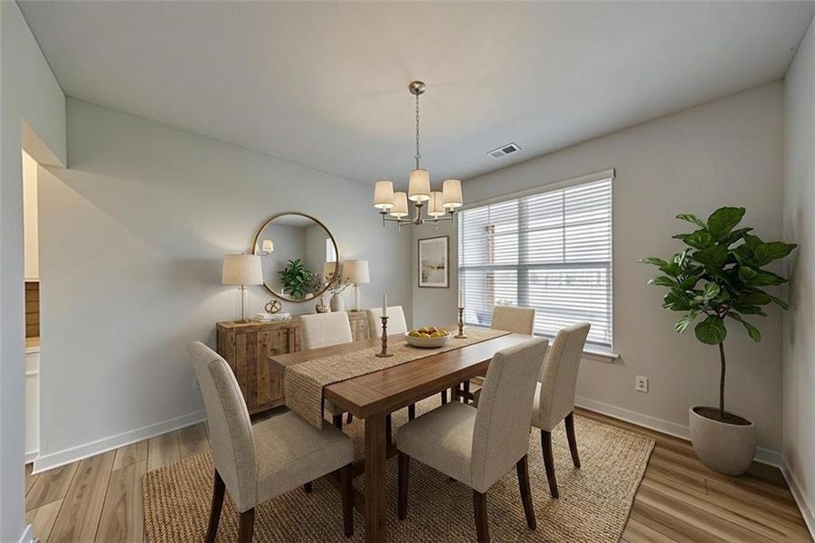 Furnished interior view inside a new home in Conner Farm, Dawsonville (Image 8).