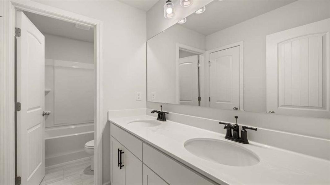Furnished interior view inside a new home in Holland Estates, Powder Springs (Image 16).