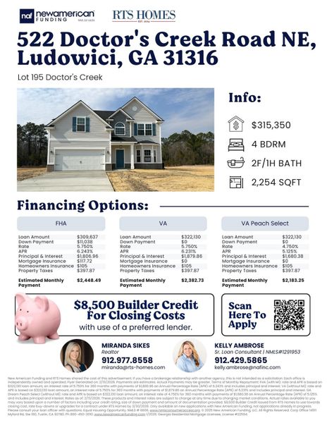 2D floor plan layout of this home in Doctor's Creek, Ludowici, GA (Image 5).