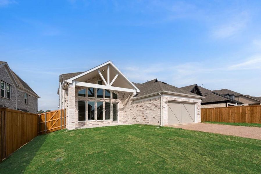 Exterior details and patio area of a home in Trails at Cottonwood Creek, Rowlett (Image 3). Exterior details and patio area of a home in Trails at Cottonwood Creek, Rowlett (Image 3).